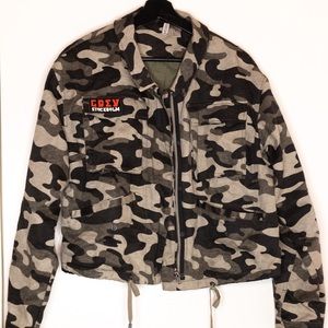 H&M Camouflage Jacket US14